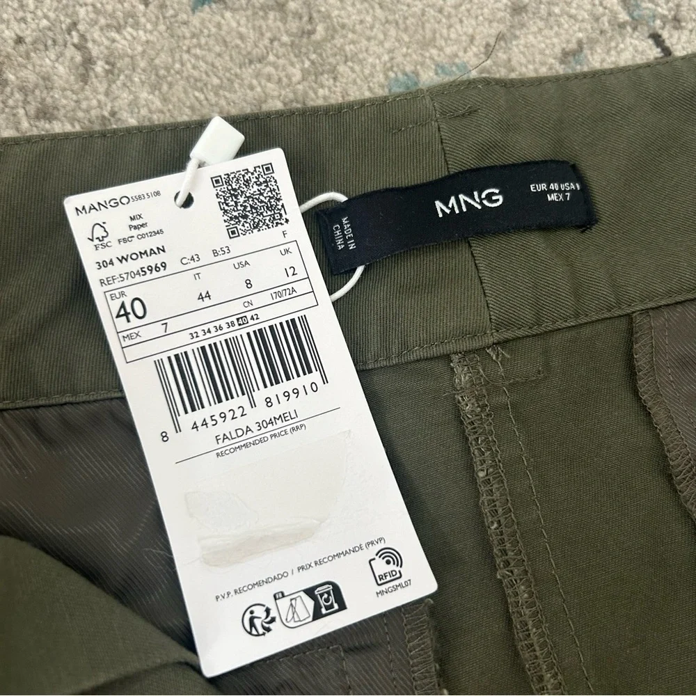 MANGO Women's Pleated Miniskirt NWT - Picture 5 of 9